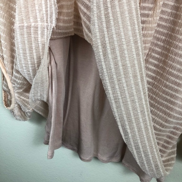 Anthropologie Meadow Rue Allyson Textured Top Pink - Picture 13 of 15